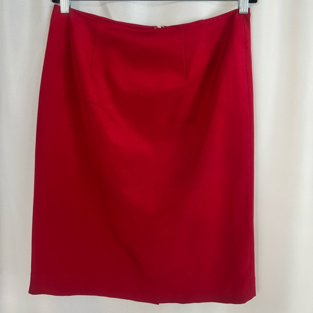 Neiman Marcus Red Pencil Skirt